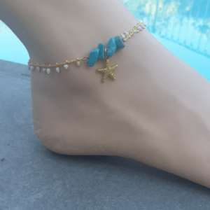 Chaîne de cheville Cyanée
